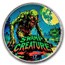 1 oz Cast-Poured Silver Round Colorized - Swamp Creature